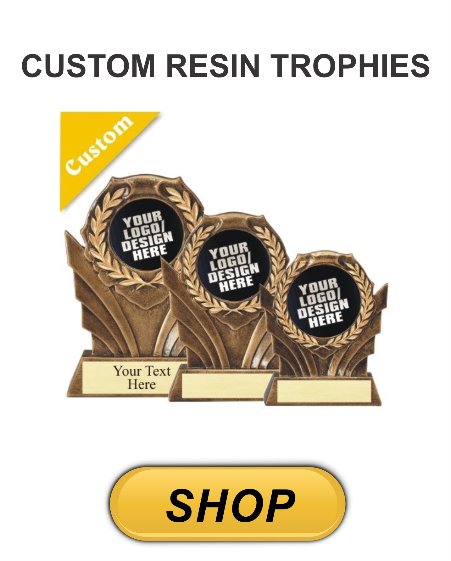 custom resin trophy awards